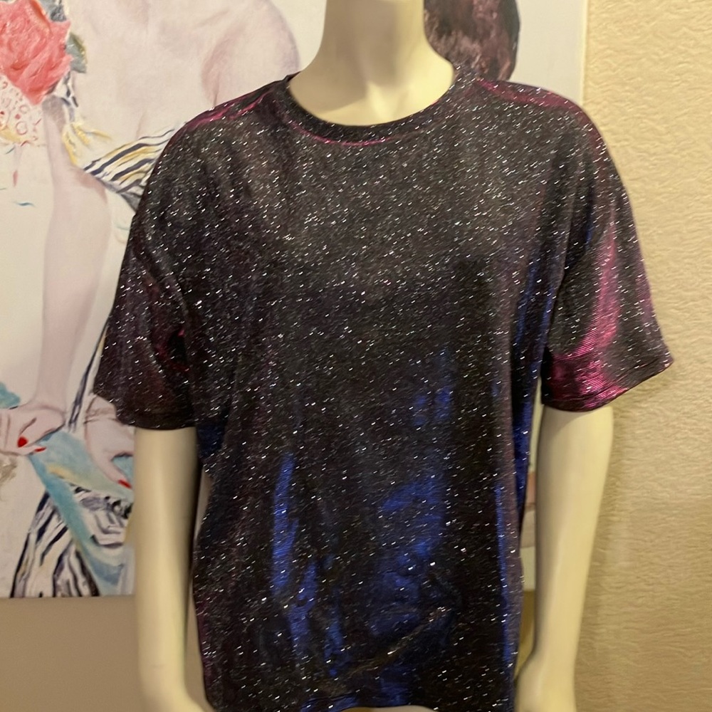 Sparkling Black and Purple T-Shirt